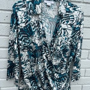 Liz Claiborne wrap top XL